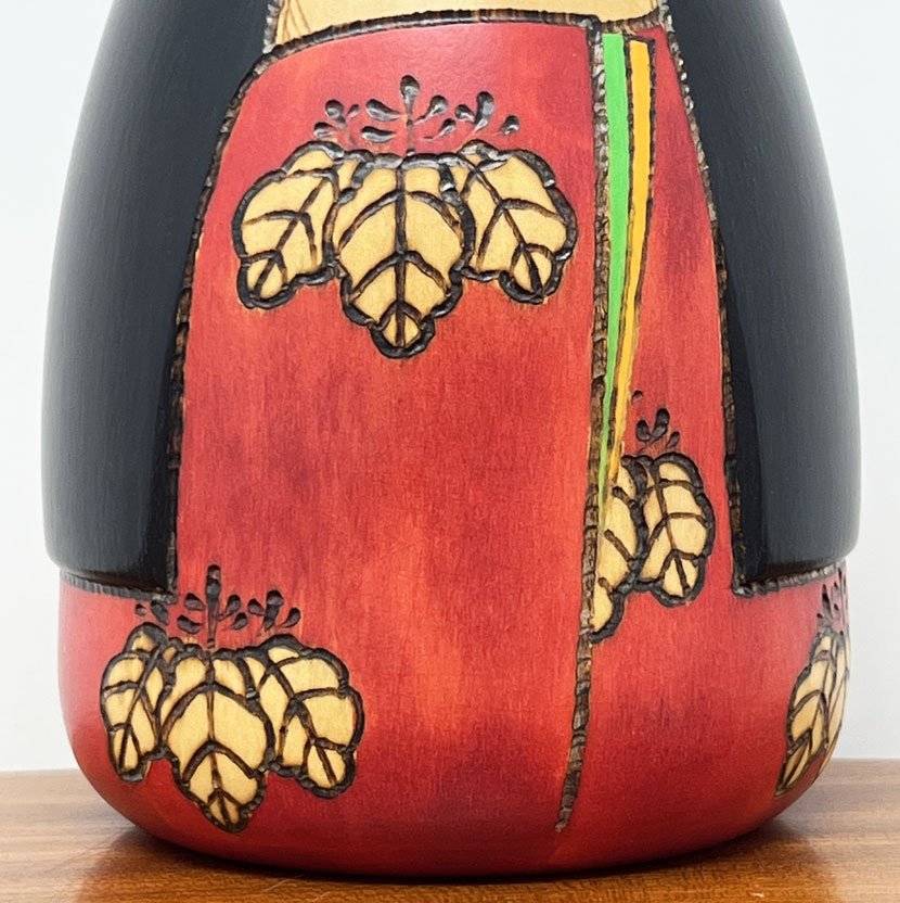 Raffinata kokeshi vintage “Chacha-hime” – “La principessa Chacha” di Sansaku Sekiguchi (15,5 cm) - immagine 6